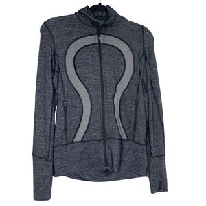 Lululemon Athletica Stride Jacket Grey Long Sleeve Zip Up Grey Size 6